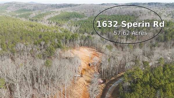 57.6 Acres of Agricultural & Residential Land for Sale in Ball Ground, Georgia