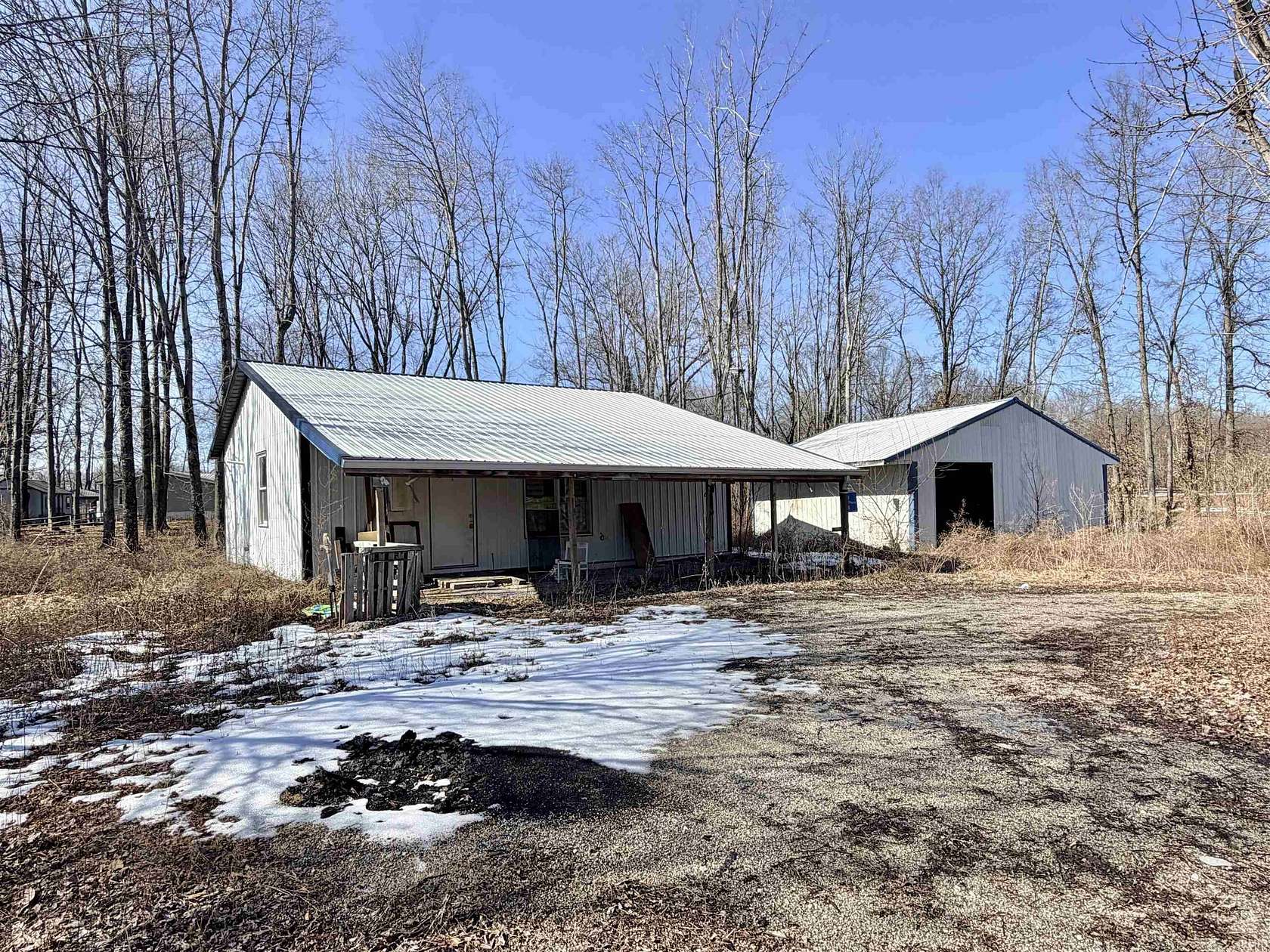 2.5 Acres of Land with Home for Sale in Jasonville, Indiana