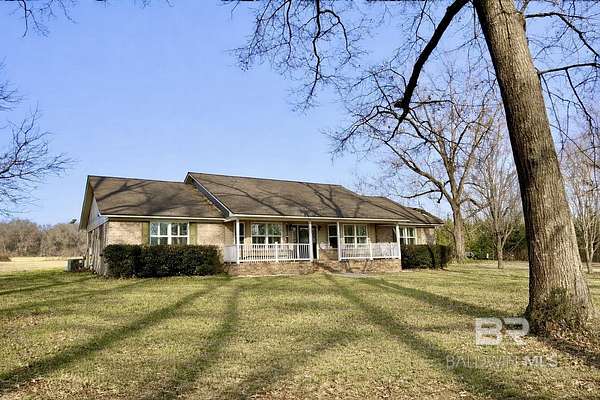 6.85 Acres of Land with Home for Sale in Brewton, Alabama