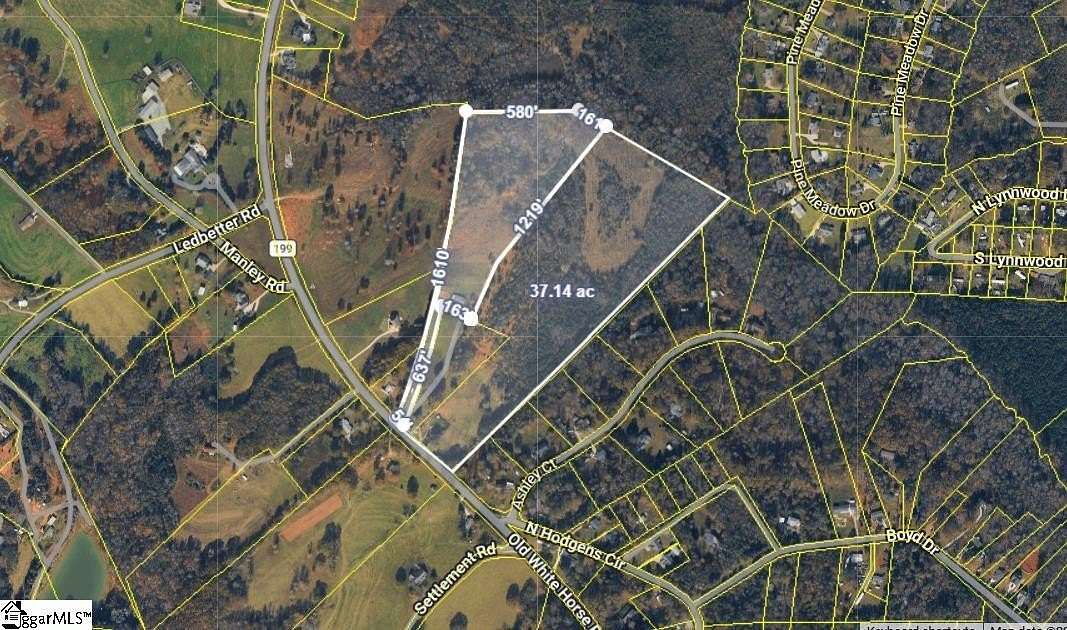 37.1 Acres of Recreational & Residential Land for Sale in Travelers Rest, South Carolina