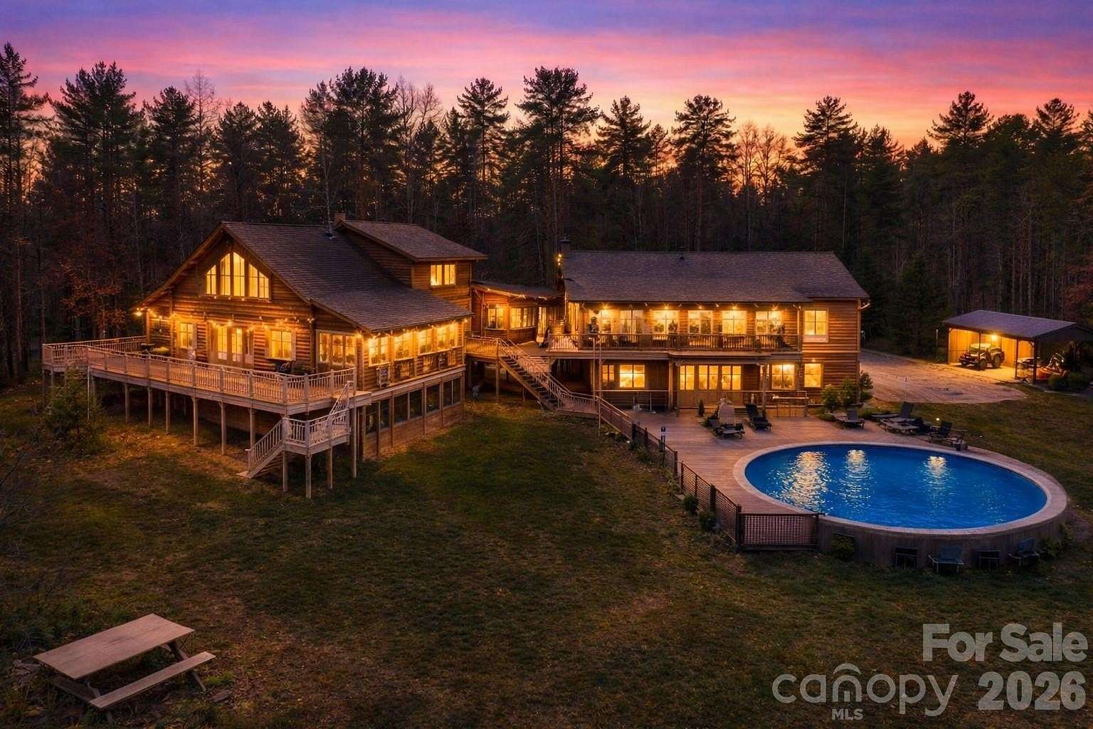 10.5 Acres of Land with Home for Sale in Lenoir, North Carolina