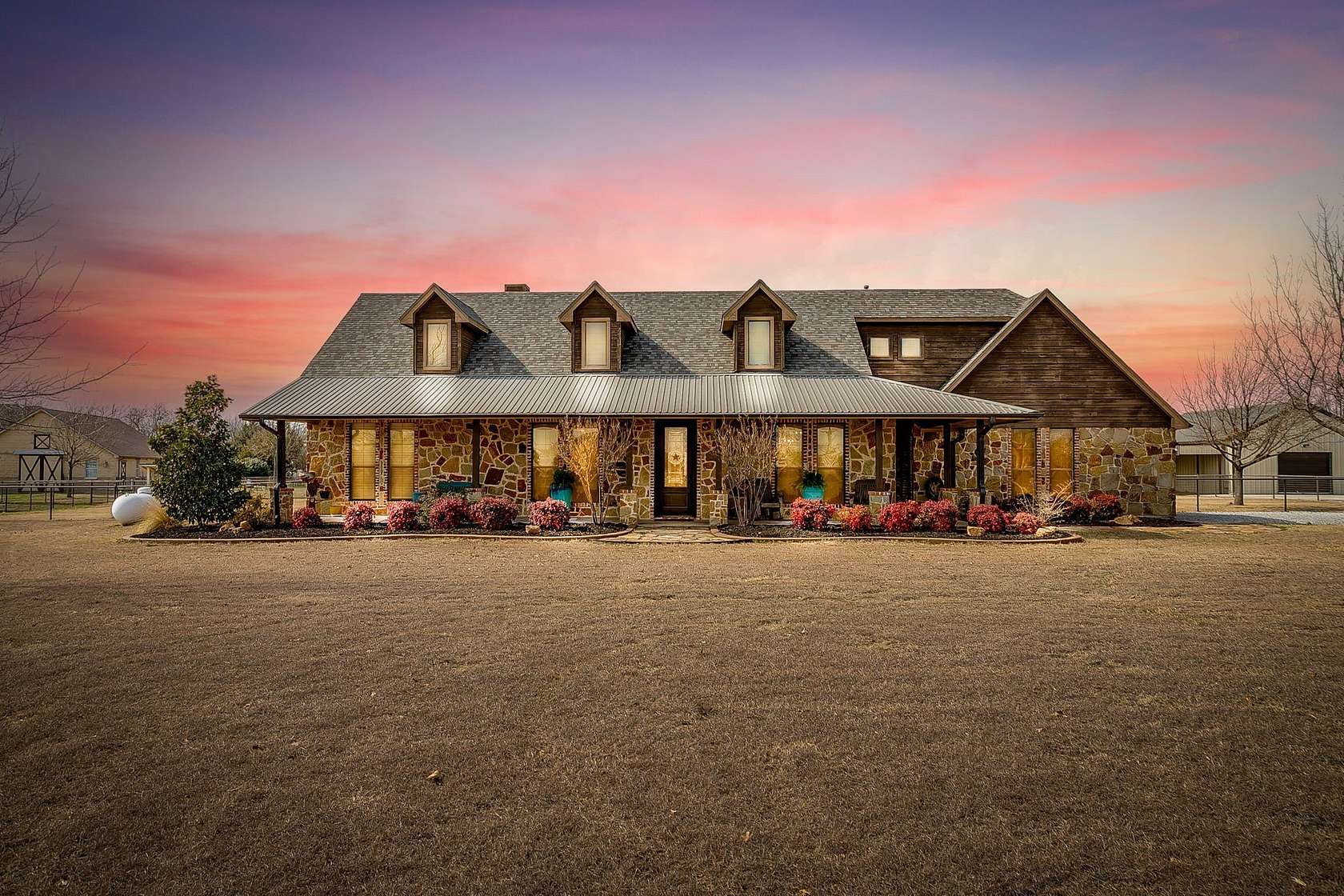 5 Acres of Land with Home for Sale in Rhome, Texas