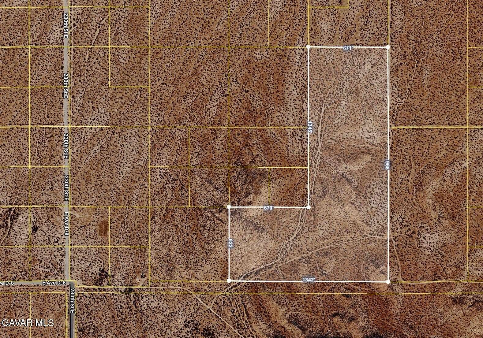39.9 Acres of Recreational & Residential Land for Sale in Lancaster, California
