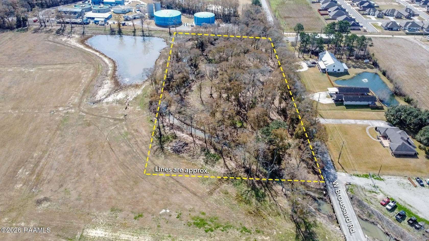 3.7 Acres of Commercial Land for Sale in Lafayette, Louisiana