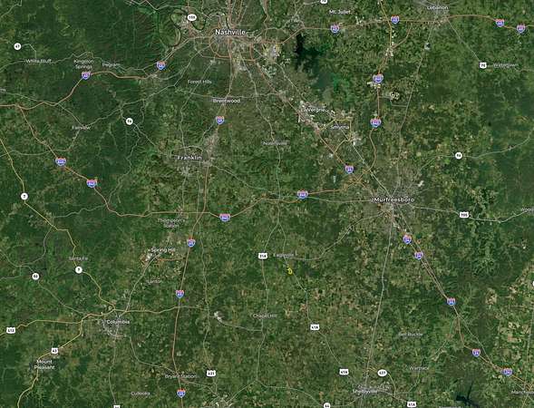 97 Acres of Recreational & Residential Land for Sale in Eagleville, Tennessee