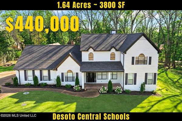 1.64 Acres of Land with Home for Sale in Olive Branch, Mississippi