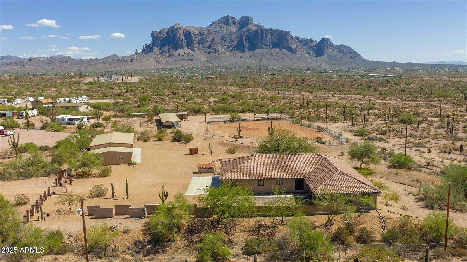 7.5 Acres of Land with Home for Sale in Apache Junction, Arizona