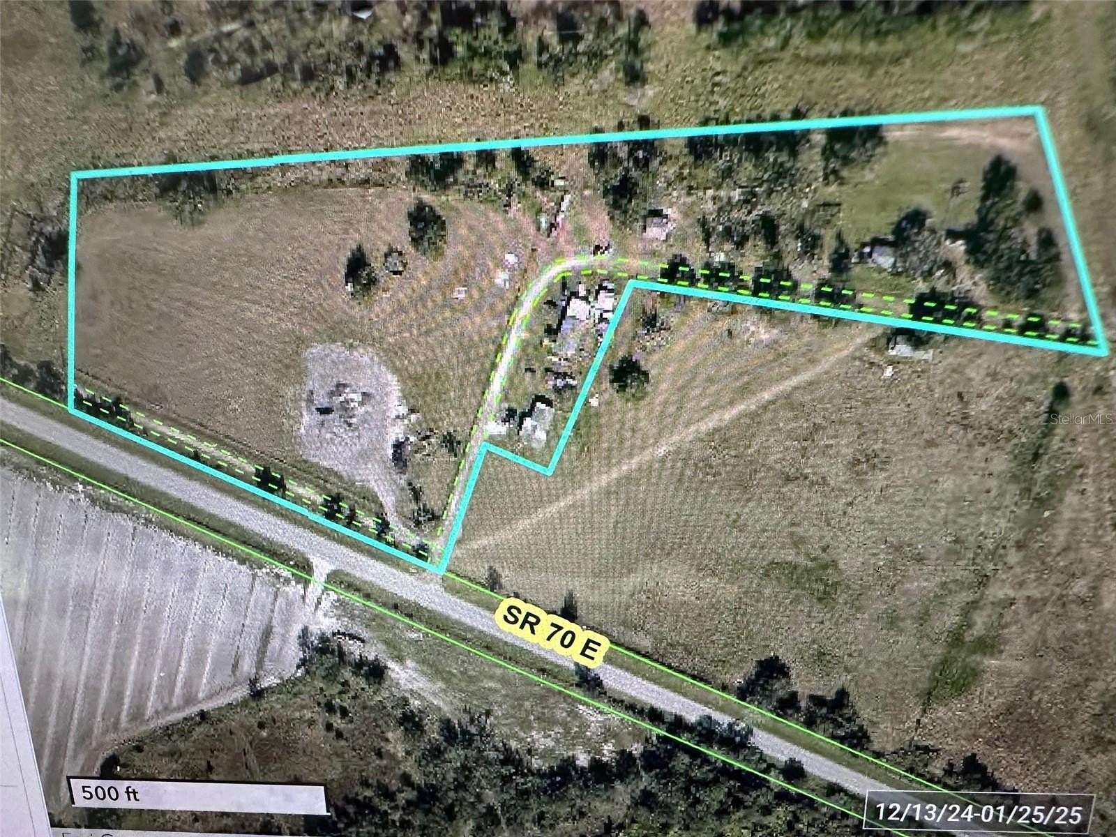 13.1 Acres of Land with Home for Sale in Myakka City, Florida