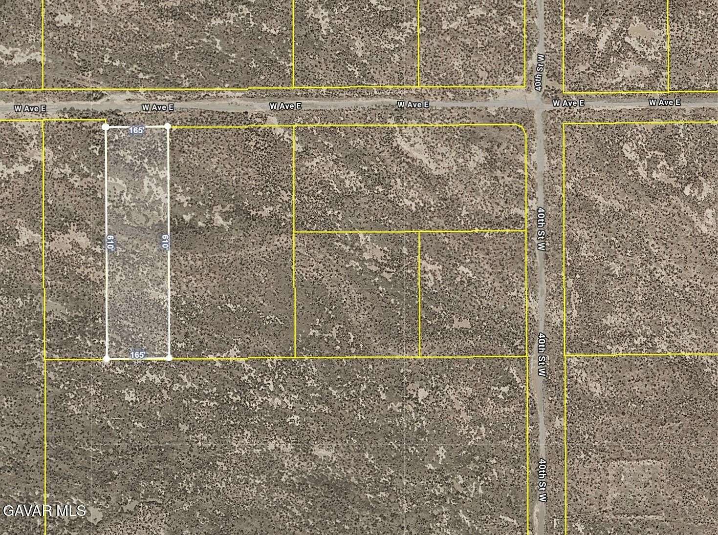 2.31 Acres of Commercial Land for Sale in Lancaster, California
