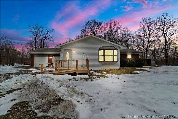 1.58 Acres of Land with Home for Sale in Old Pekin, Indiana