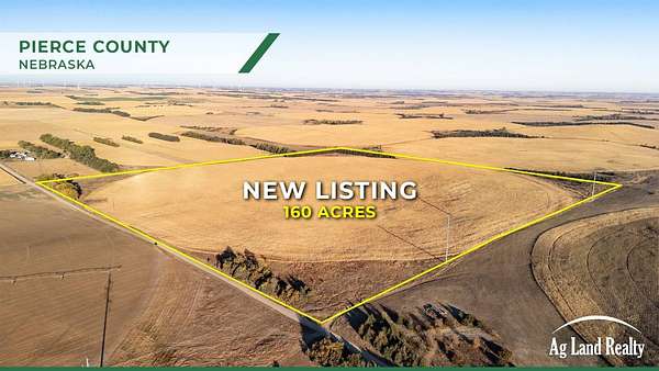 160 Acres of Agricultural & Residential Land for Sale in Tilden, Nebraska