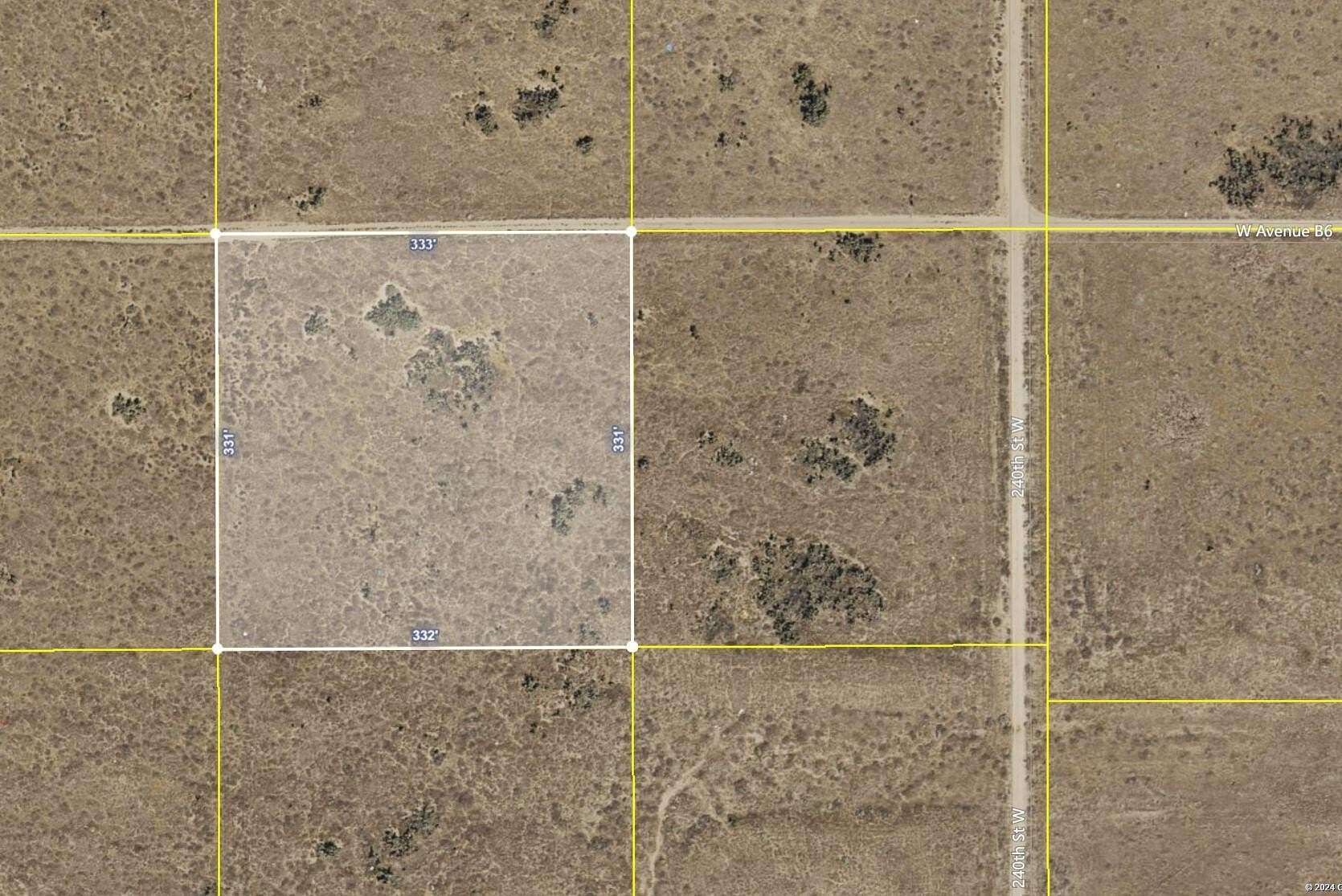 2.53 Acres of Land for Sale in Lancaster, California