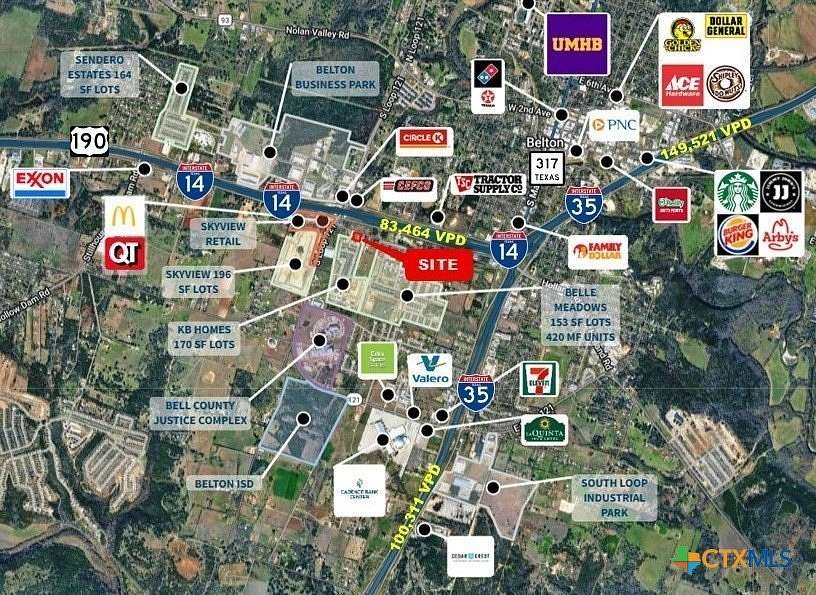 1.1 Acres of Mixed-Use Land for Sale in Belton, Texas