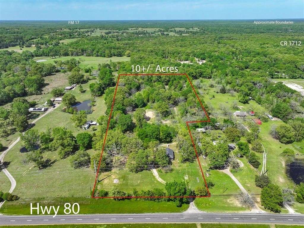 10 Acres of Land with Home for Sale in Grand Saline, Texas