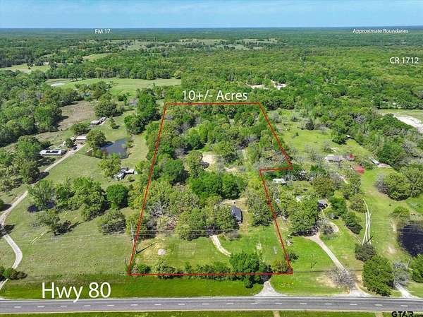 10 Acres of Land with Home for Sale in Grand Saline, Texas
