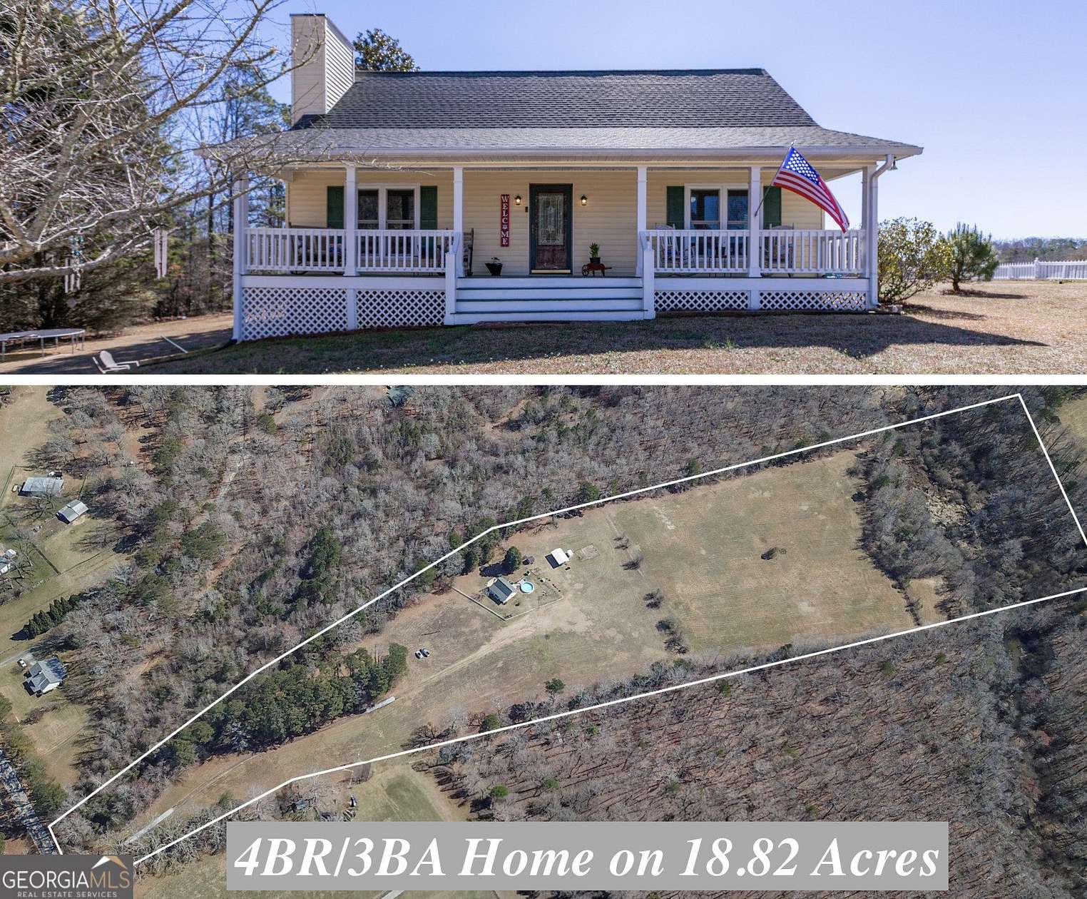 18.8 Acres of Land with Home for Sale in Senoia, Georgia