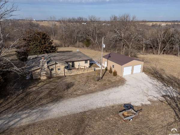 18.9 Acres of Land with Home for Sale in Wakarusa, Kansas