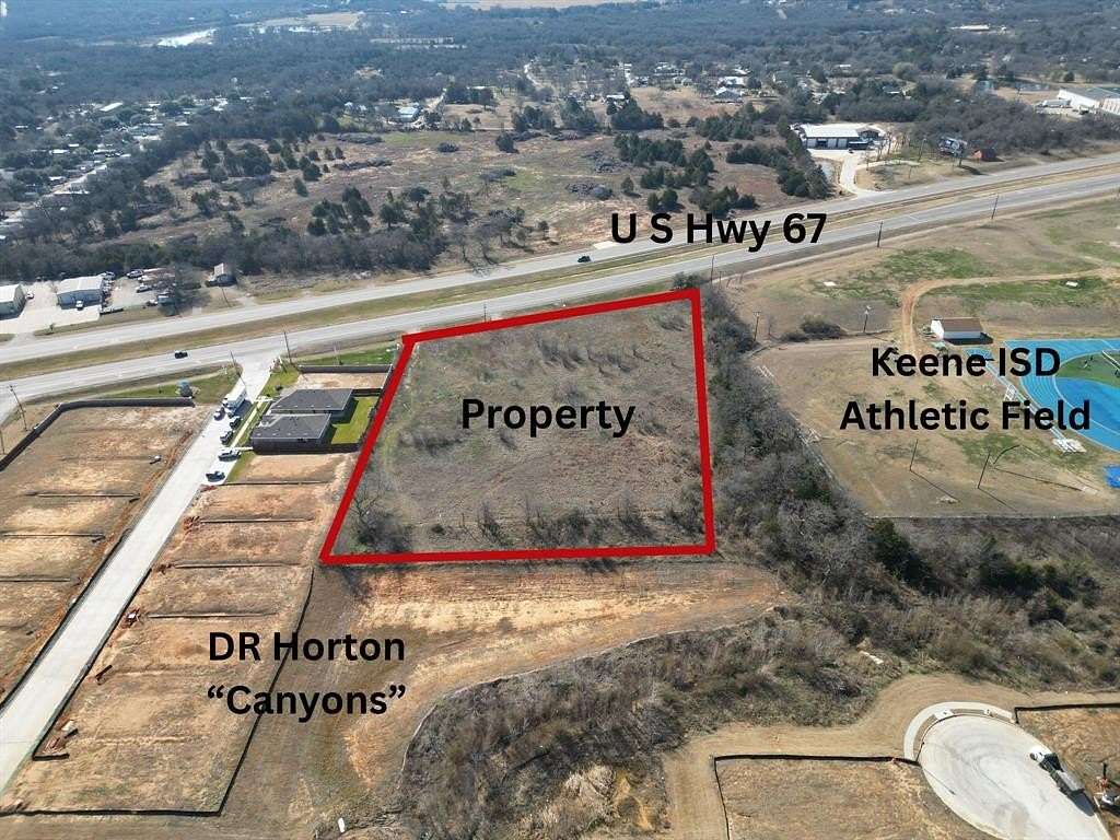 3.77 Acres of Commercial Land for Sale in Keene, Texas