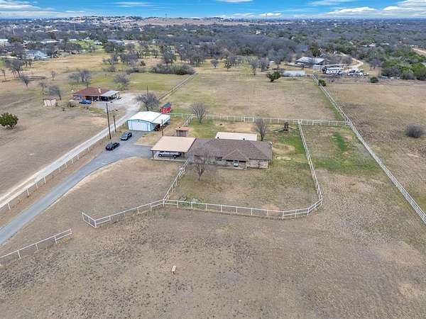 5 Acres of Residential Land with Home for Sale in Weatherford, Texas