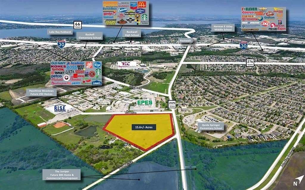 15.6 Acres of Land for Sale in Rockwall, Texas