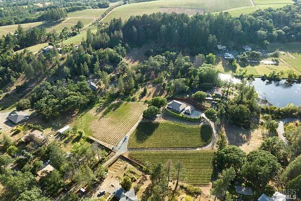 6.45 Acres of Land with Home for Sale in Angwin, California