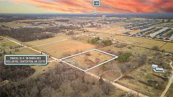 3 Acres of Residential Land for Sale in Centerton, Arkansas