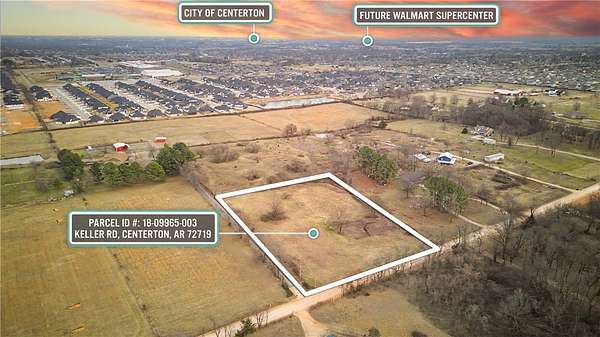 3 Acres of Residential Land for Sale in Centerton, Arkansas