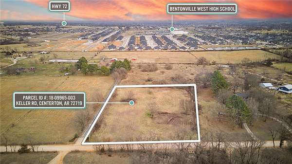3 Acres of Residential Land for Sale in Centerton, Arkansas