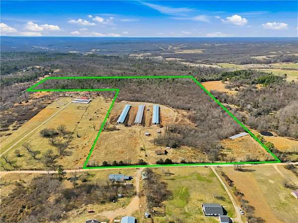 59.4 Acres of Land with Home for Sale in Westville, Oklahoma