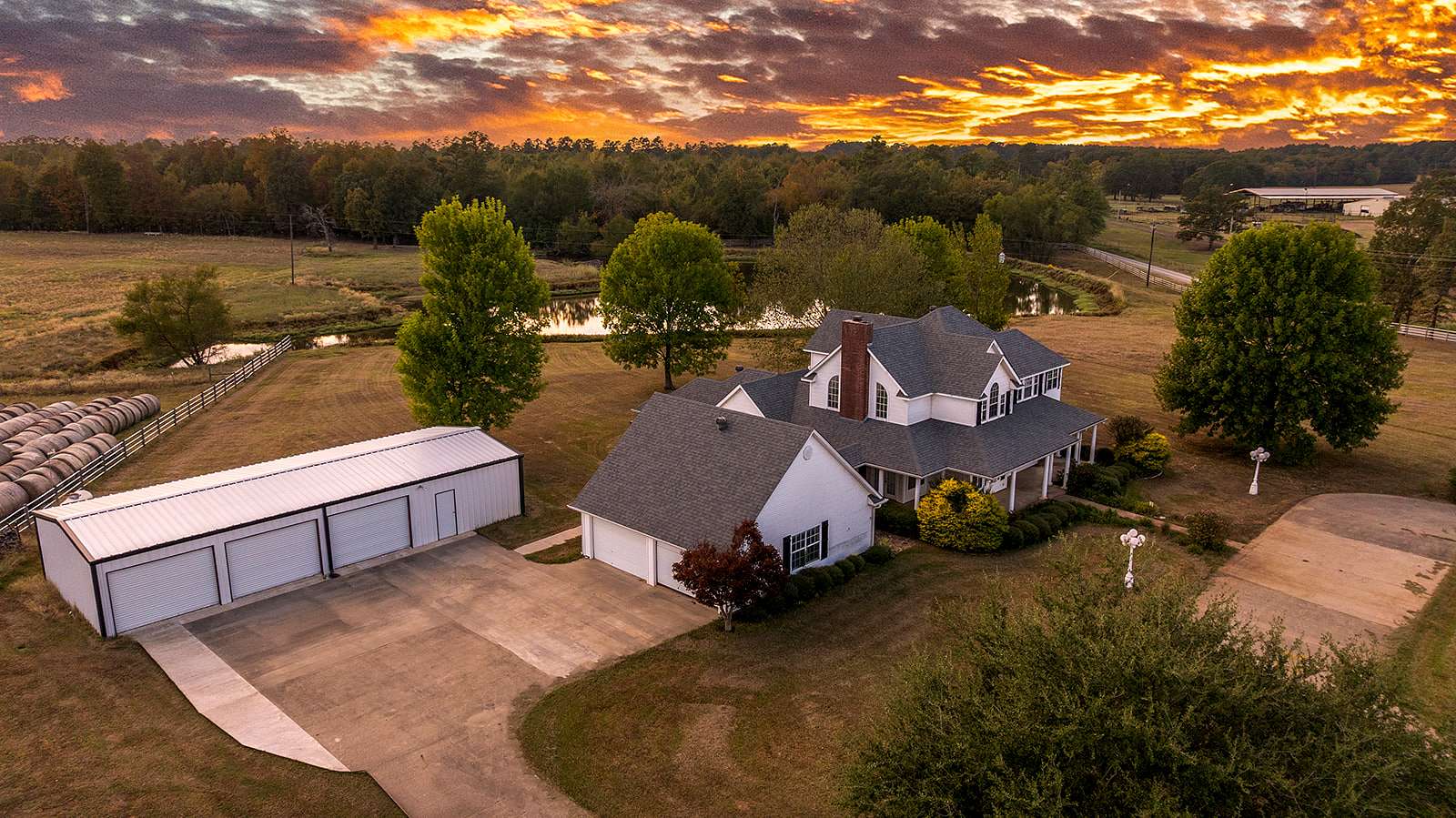 42 Acres of Agricultural Land with Home for Sale in New Boston, Texas