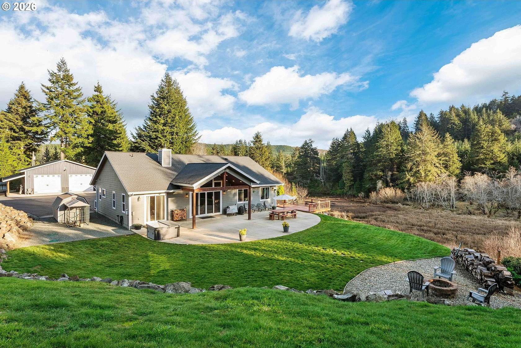 3.15 Acres of Residential Land with Home for Sale in Coos Bay, Oregon