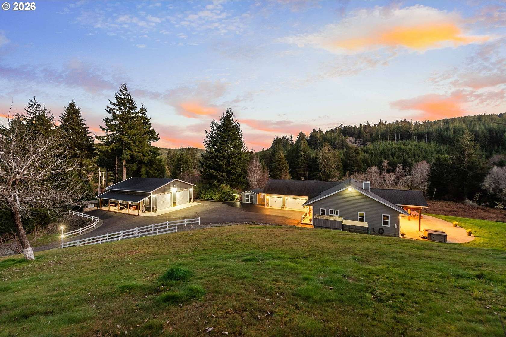 3.15 Acres of Land with Home for Sale in Coos Bay, Oregon
