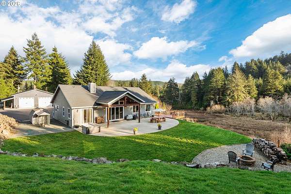 3.15 Acres of Residential Land with Home for Sale in Coos Bay, Oregon