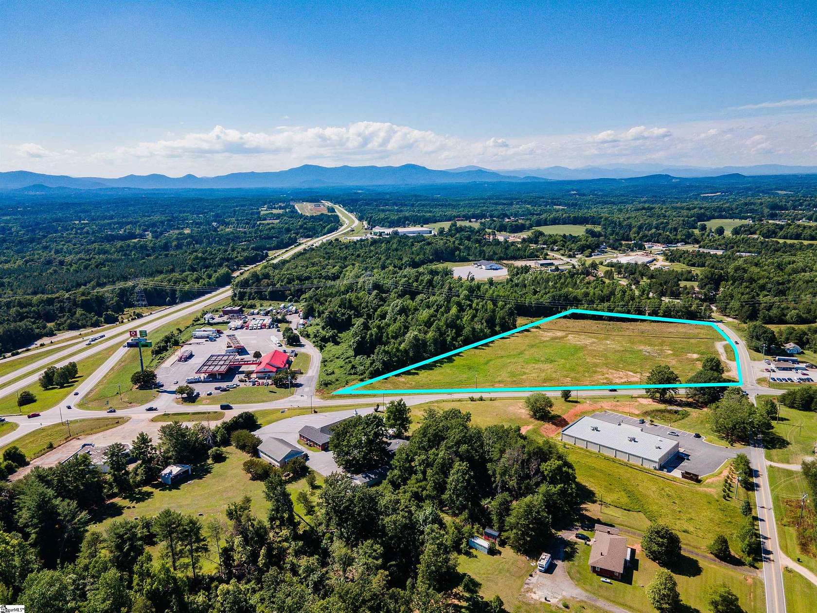 11.4 Acres of Commercial Land for Sale in Inman, South Carolina