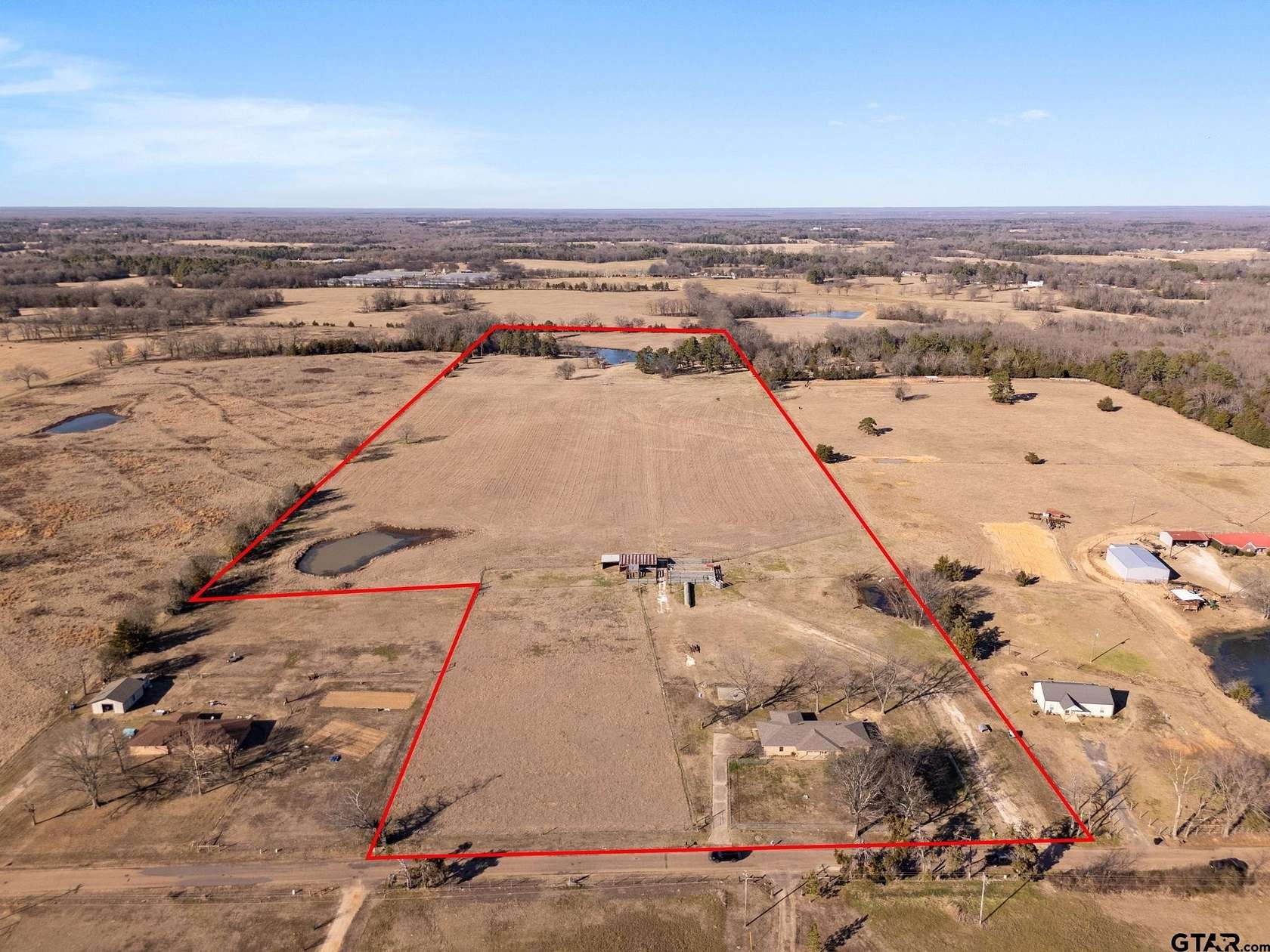 40 Acres of Land with Home for Sale in Mount Pleasant, Texas
