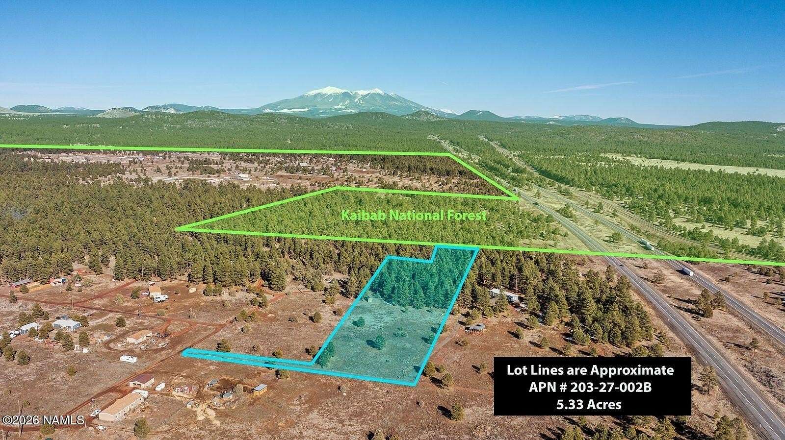 5.33 Acres of Land for Sale in Parks, Arizona