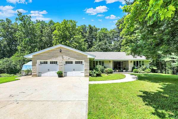 74.1 Acres of Recreational Land with Home for Sale in Bloomington, Indiana