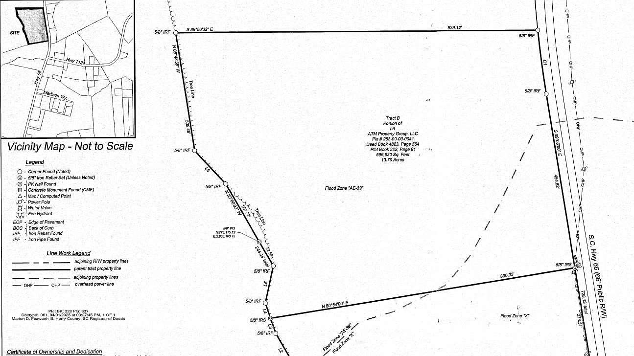 13.7 Acres of Land for Sale in Loris, South Carolina