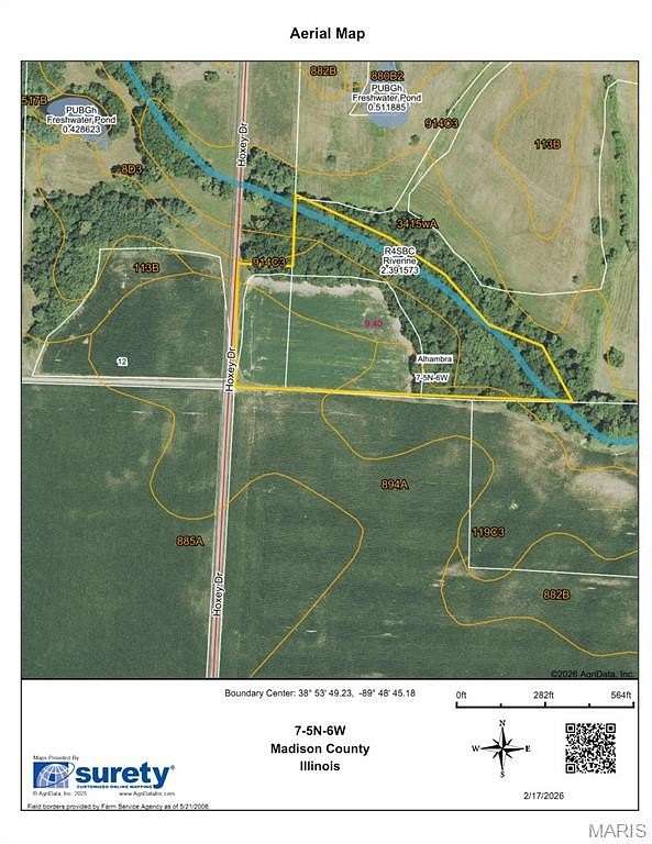 9.45 Acres of Residential Land for Sale in Alhambra, Illinois