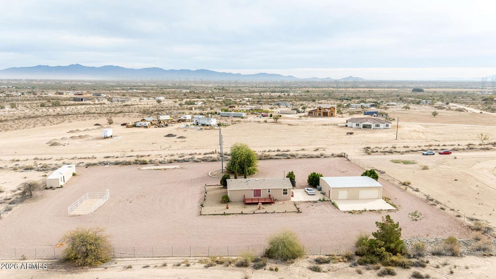 2 Acres of Residential Land with Home for Sale in Tonopah, Arizona