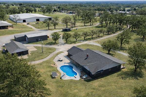 17.2 Acres of Land with Home for Sale in Colcord, Oklahoma