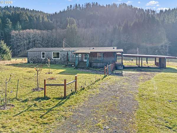 6.37 Acres of Land with Home for Sale in Yachats, Oregon
