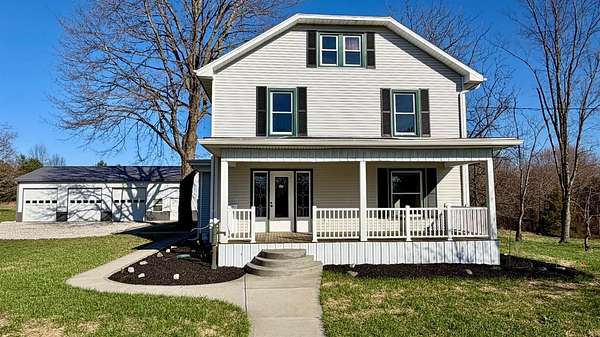 5 Acres of Land with Home for Sale in Moores Hill, Indiana