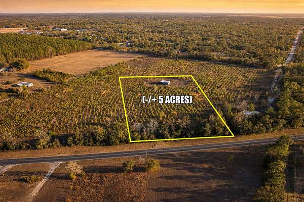 5 Acres of Land with Home for Sale in Bronson, Florida