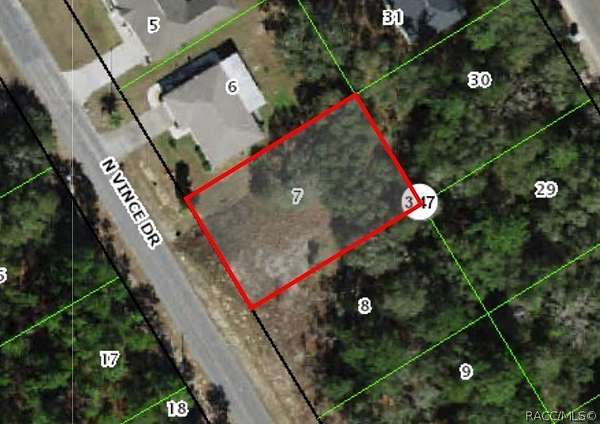 0.23 Acres of Residential Land for Auction in Citrus Springs, Florida