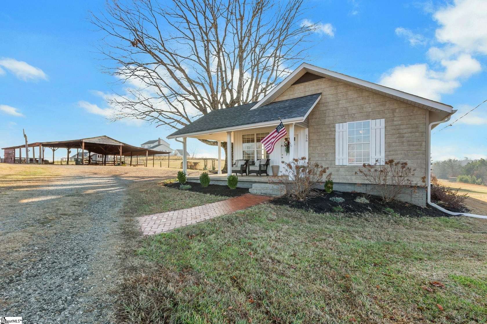 4.5 Acres of Residential Land with Home for Sale in Greer, South Carolina