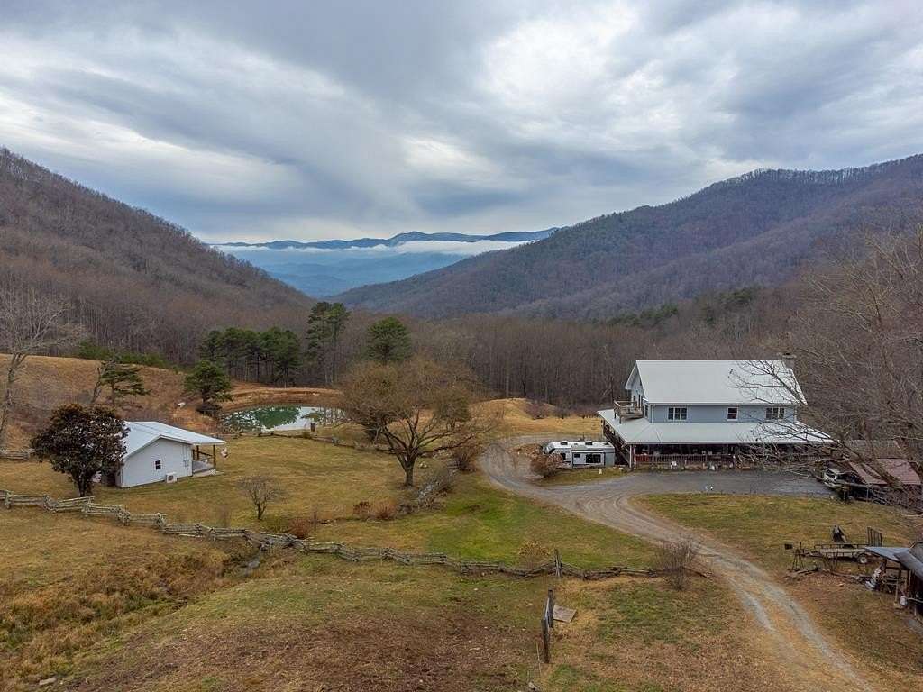 13 Acres of Land with Home for Sale in Franklin, North Carolina