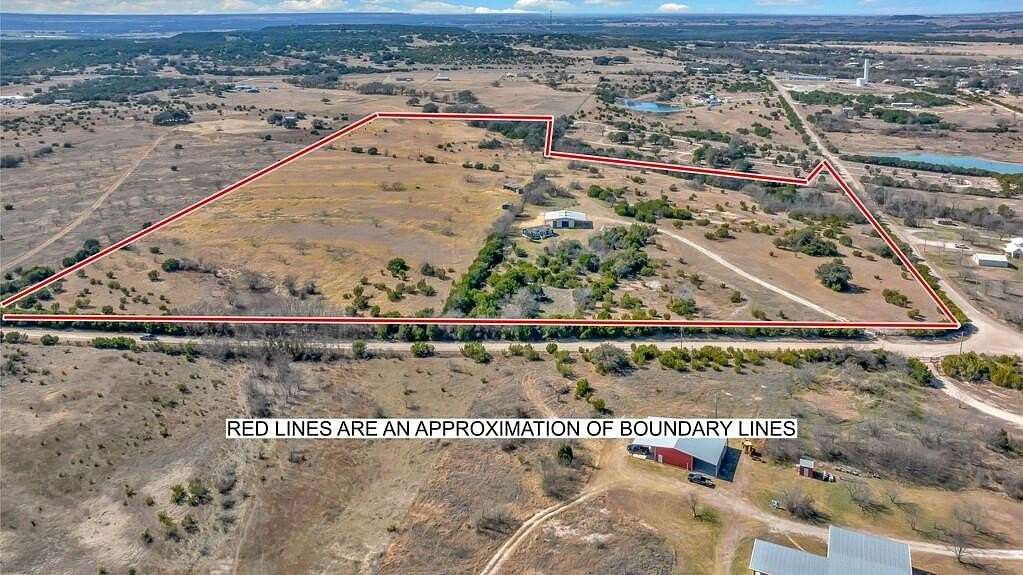 38.4 Acres of Recreational Land with Home for Sale in Walnut Springs, Texas