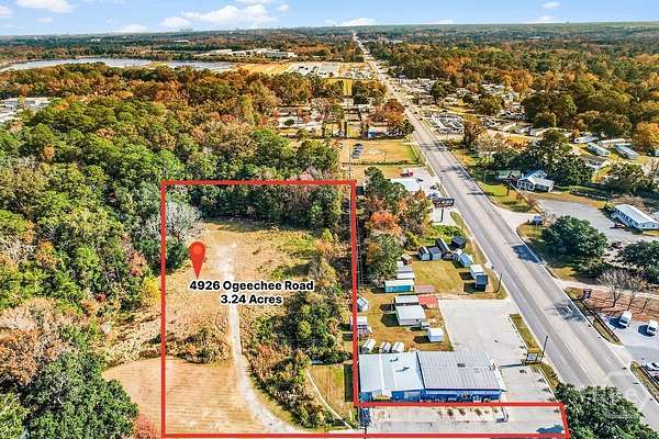 3.2 Acres of Commercial Land for Lease in Savannah, Georgia