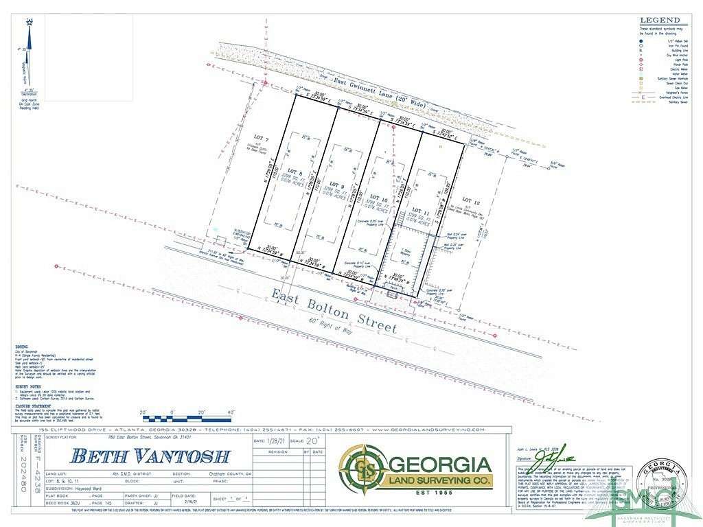0.08 Acres of Land for Sale in Savannah, Georgia